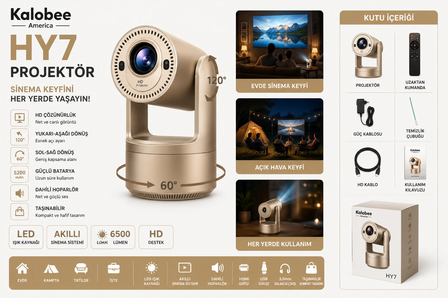 KALOBE H7  PROJEKSİYON